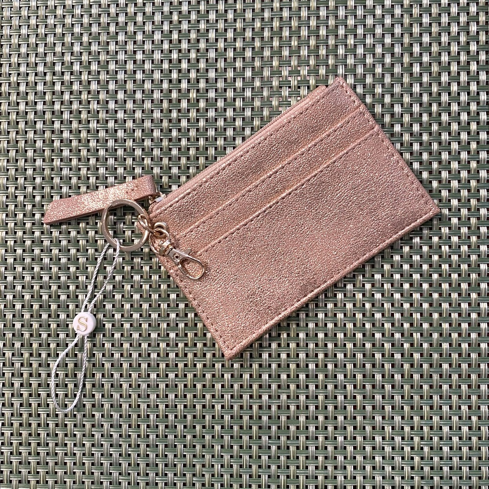 Millennial Pink sparkle card holder Wallet